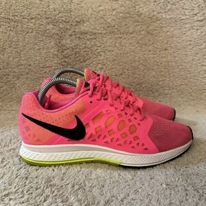 Nike Air Zoom Pegasus 31 Women's Running Shoes Bright Pink Black Sz 8